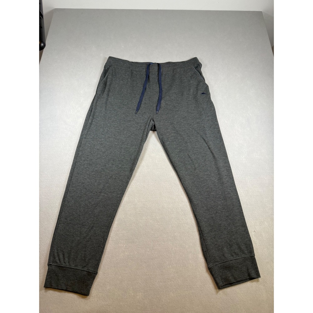 Tommy Bahama Mens XL Gray Heather Lounge Pants Joggers Drawstring Marlin Logo